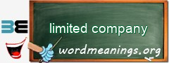 WordMeaning blackboard for limited company